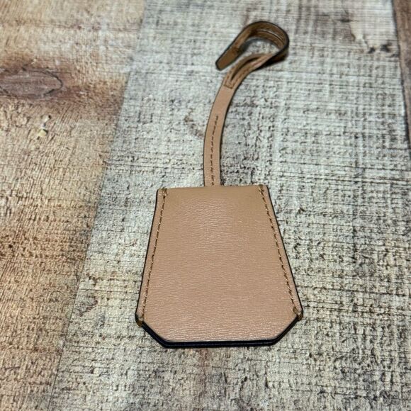 Tory Burch Gemini Link Bag Charm Luggage Charm/hanging Tag. Tan Leather - Picture 3 of 9